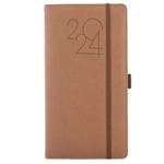 Diary POLY weekly pocket 2024 Polish - brown