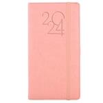 Diary POLY weekly pocket 2024 Polish - light pink