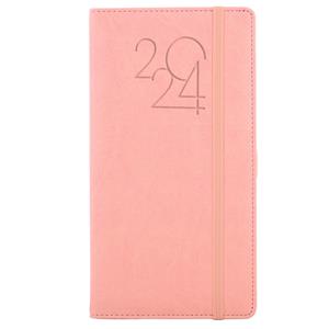 Diary POLY weekly pocket 2024 Slovak - light pink