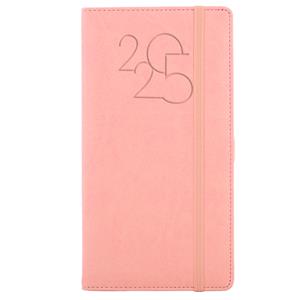 Diary POLY weekly pocket 2025 Polish - light pink