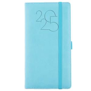 Diary POLY weekly pocket 2025 Slovak - light blue