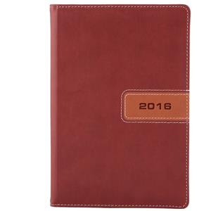 Diary Riga weekly A5 2016 Polish - brown