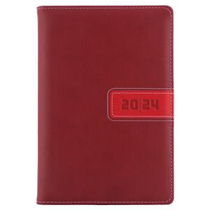 Diary RIGA weekly A5 2024 Polish - red