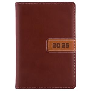 Diary RIGA weekly A5 2025 Slovak - brown