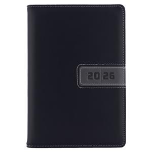 Diary RIGA weekly A5 2026 Czech - black/grey