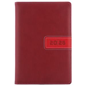 Diary RIGA weekly A5 2026 Czech - red