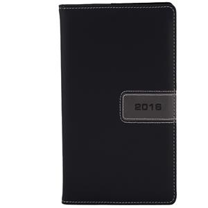 Diary Riga weekly pocket 2016 Polish - black/grey