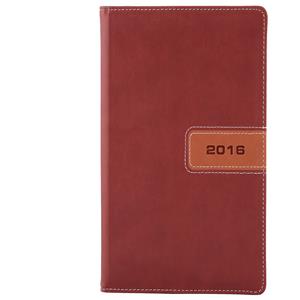 Diary Riga weekly pocket 2016 Polish - brown