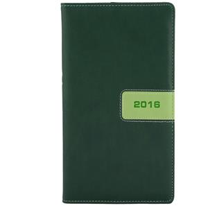 Diary Riga weekly pocket 2016 Polish - green