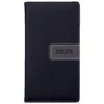 Diary RIGA weekly pocket 2024 Czech - black/grey