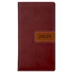 Diary RIGA weekly pocket 2024 Czech - brown