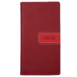 Diary RIGA weekly pocket 2025 Polish - red