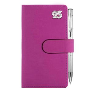 Diary SPLIT CRYSTAL weekly kapesní 2025 Slovak - fuchsia pink
