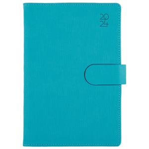 Diary SPLIT daily A5 2024 Polish - turquoise