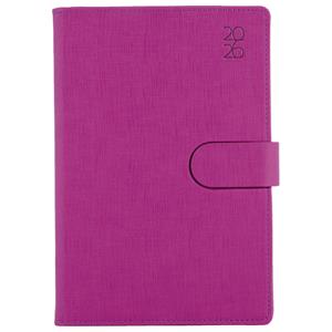 Diary SPLIT daily A5 2026 Czech - fuchsia pink