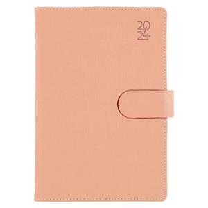 Diary SPLIT daily B6 2024 Polish - light pink