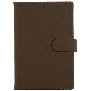 Diary SPLIT weekly A5 2024 Polish - brown