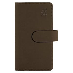 Diary SPLIT weekly pocket 2024 Czech - brown