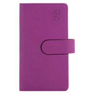 Diary SPLIT weekly pocket 2025 Polish - fuchsia pink