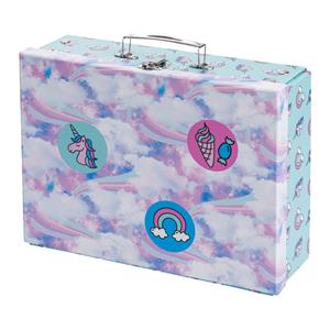 Folding school briefcase Sky