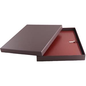 GEP conference boards in a brown gift box with a lined pad
