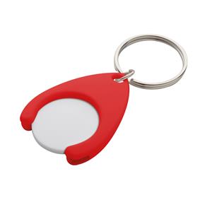 JETON 3 shopping trolley token - red