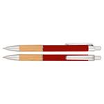 Jigga ballpoint pen - red/light wood