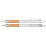 Jigga ballpoint pen - white/light wood