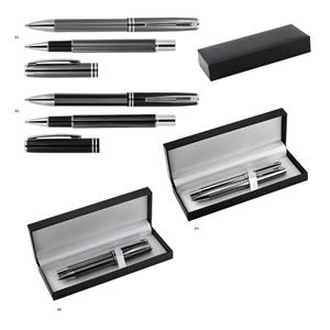 JILLIAN set ball pen and roller in box - black