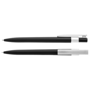 Knapp plastic ballpoint pen in pastel colors with 0.5 mm tip - black