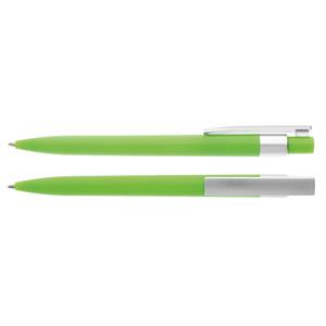 Knapp plastic ballpoint pen in pastel colors with a 0.5 mm tip - light green