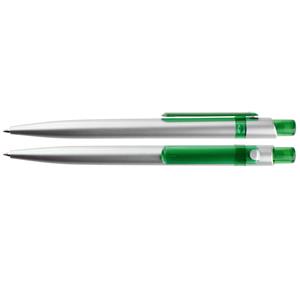 Kuličkové pero Abar - stříbrná - zelená