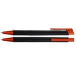 Kuličkové pero Gera - černá - oranžová