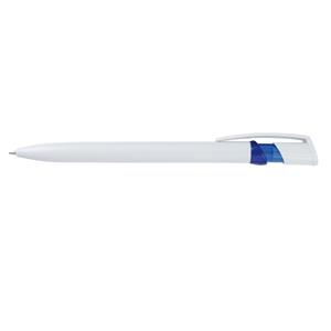 Kuličkové pero Hirta - bílá - modrá