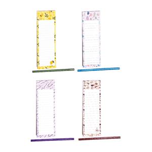 Magnetic block with pencil 7.5 x 24 cm MIX pack of 10 pcs