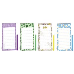 Magnetic block with pencil 7 x 14 cm - MIX pack of 10 pcs