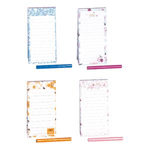 Magnetic pad with pencil 7 x 14 cm - MIX pack of 10 pcs