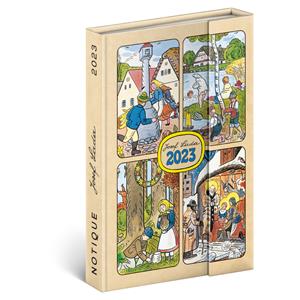 Magnetic weekly diary 2023 B6 Josef Lada