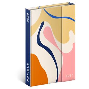 Magnetic weekly diary 2023 B6 Marble