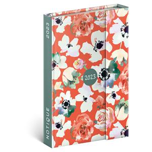 Magnetic weekly diary 2023 B6 Poppies