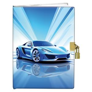 Memorial Pixel Blue Car with a lock