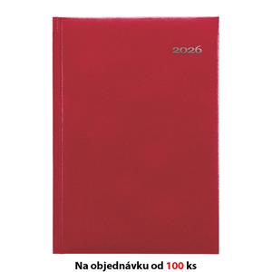 Monthly and weekly diary 2026 Slovak Kronos A5 - red