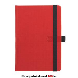 Monthly and weekly diary 2026 Slovak Trendy A5 - red