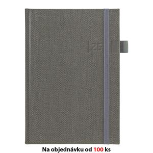 Monthly and weekly diary 2026 Slovak Tweed A5 - gray