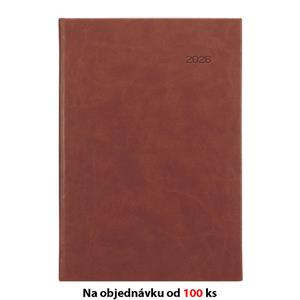 Monthly and weekly diary 2026 Slovak Viva A5 - brown