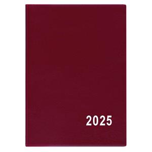 Monthly Diary 2025 Anežka PVC pocket - burgundy