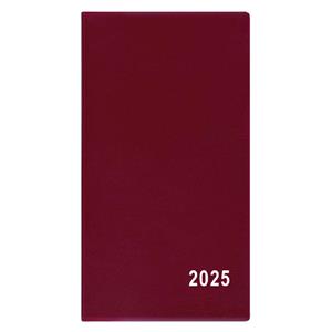Monthly Diary 2025 Františka PVC pocket - burgundy