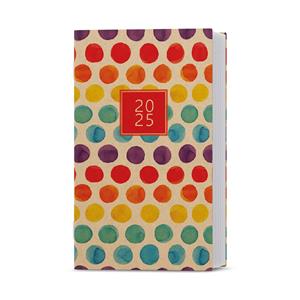 Monthly Diary 2025 Marika Kraft pocket - polka dots