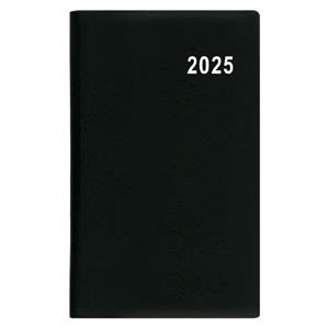 Monthly Diary 2025 Marika PVC pocket - black