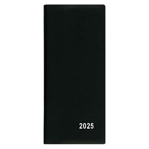 Monthly Diary 2025 Xenia PVC pocket - black